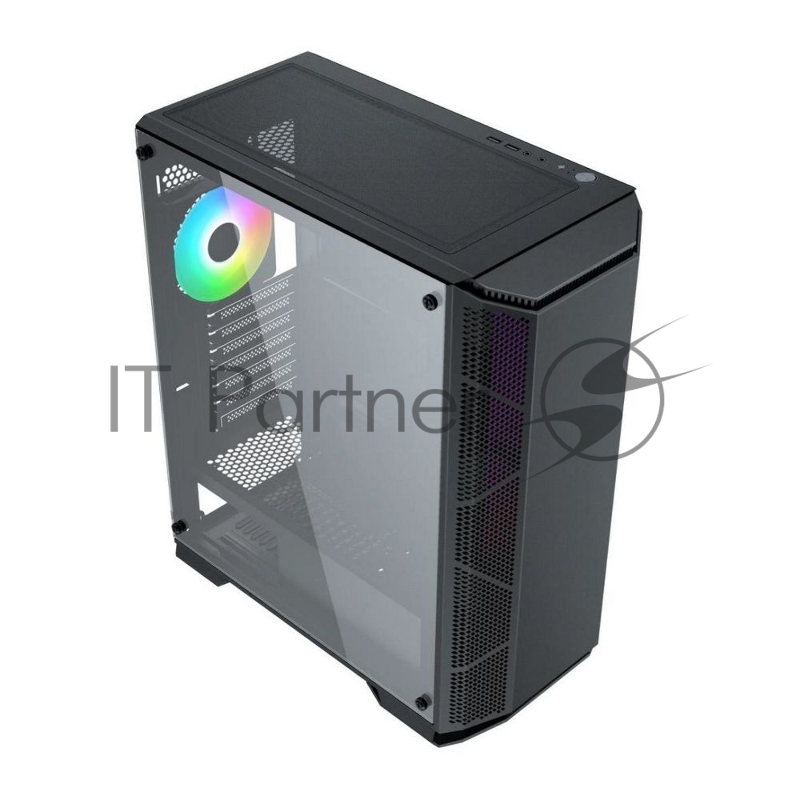 Компьютерный корпус ACD Citadel 105 ATX, Black, USB3.0*2+HD audio ,1*12cm F2 ARGB fan at rear ,Tempered glass side panel with fixed 4pcs screws