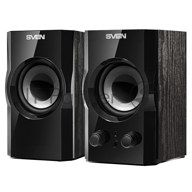 Колонки SVEN SPS-606, чёрный, акустическая система 2.0 (мощность 2x3 Вт(RMS))