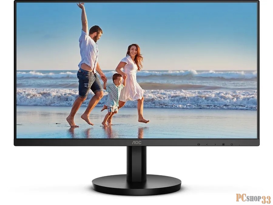 МОНИТОР 23.8 AOC 24B3HM Black (VA, 1920x1080, 75Hz, 4 ms, 178°/178°, 250 cd/m, 20M:1 (3000:1), +HDMI)