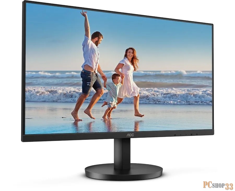 МОНИТОР 23.8 AOC 24B3HM Black (VA, 1920x1080, 75Hz, 4 ms, 178°/178°, 250 cd/m, 20M:1 (3000:1), +HDMI)