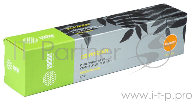 Тонер Картридж Cactus CS-PH6250Y 106R00670 желтый для Xerox Phaser 6250 (4000стр.)