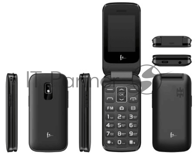 Сотовый телефон F+ Flip 240 Black