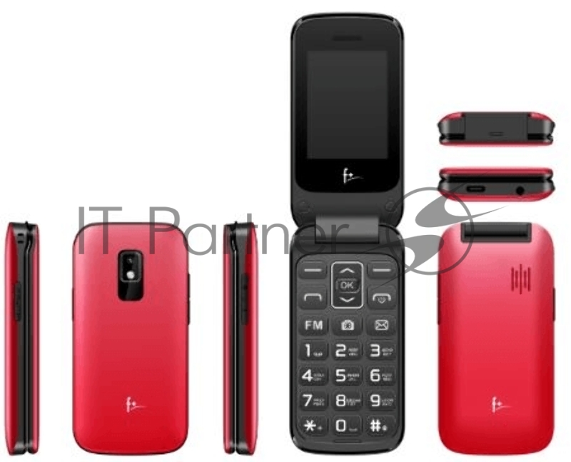 Сотовый телефон F+ Flip 240 Red