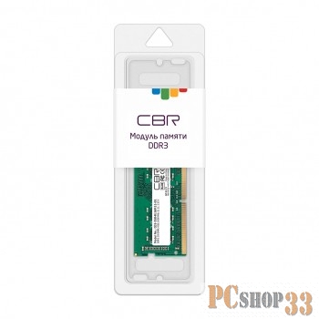 Модуль памяти CBR DDR3 SODIMM 4GB CD3-SS04G16M11-01 PC3-12800, 1600MHz, CL11, 1.35V