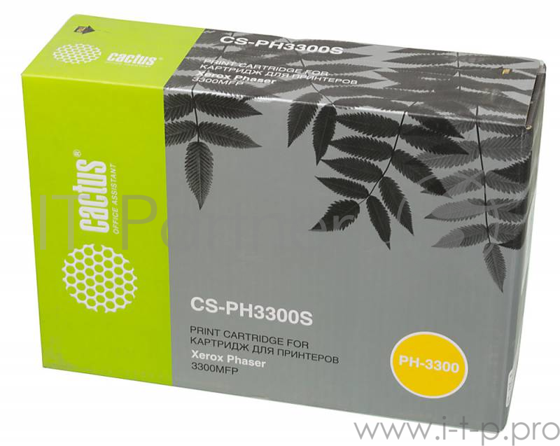 Тонер Картридж Cactus CS-PH3300S 106R01411 черный для Xerox Phaser 3300 (4000стр.)