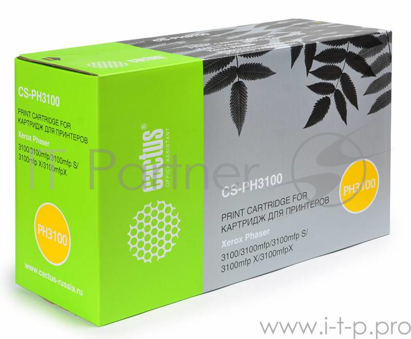 Тонер Картридж Cactus CS-PH3100 106R01379 черный для Xerox Phaser 3100MFP (4000стр.)