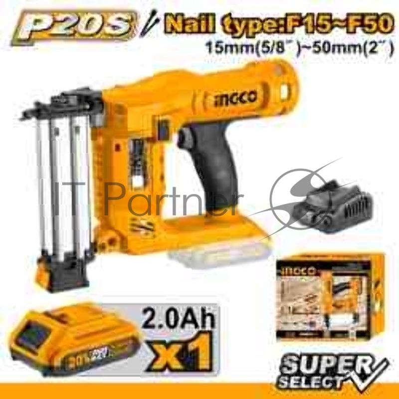 Аккумуляторный гвоздезабиватель Li-lon Ingco CBNLI2016