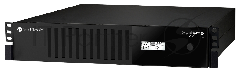 ИБП Smart-Save SMT Systeme Electric 1000 ВА, монтаж в стойку 2U, 230 В, 6 розеток IEC C13, SmartSlot, AVR, LCD, USB HID