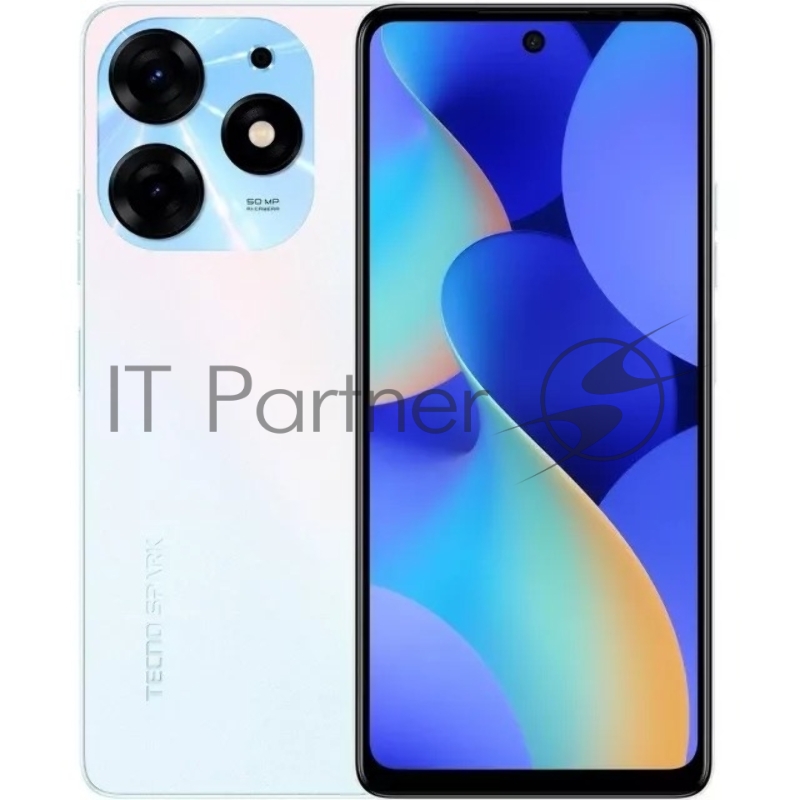 Смартфон Tecno KI7 SPARK 10 Pro 128+4 Pearl White, 6.78 20:9 1080 x 2460, 2x2,0 ГГц+6x1,8 ГГц, 8 Core, 4GB RAM, 128GB, up to 1TB flash, 50 Мп+ AI (autofocus)/32Мп,2 Sim,2G,3G,LTE, BTv5.3, WiFi 802.11 a/b/g/n/ac,NFC,GPS/AGPS,GLONAS