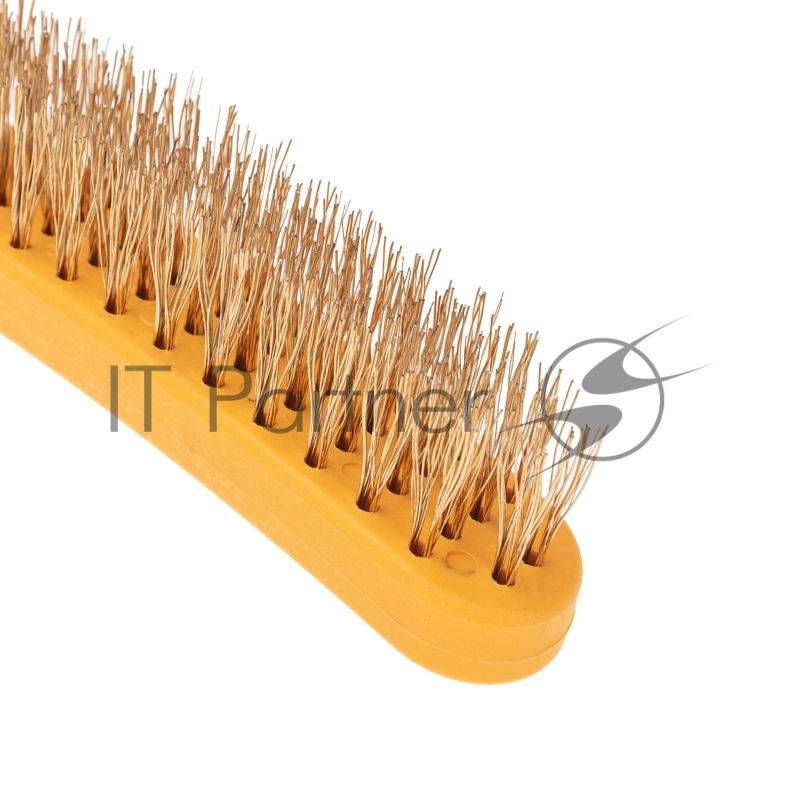 Щетка по металлу с пластиковой ручкой 4 ряд. 260 мм Kranz