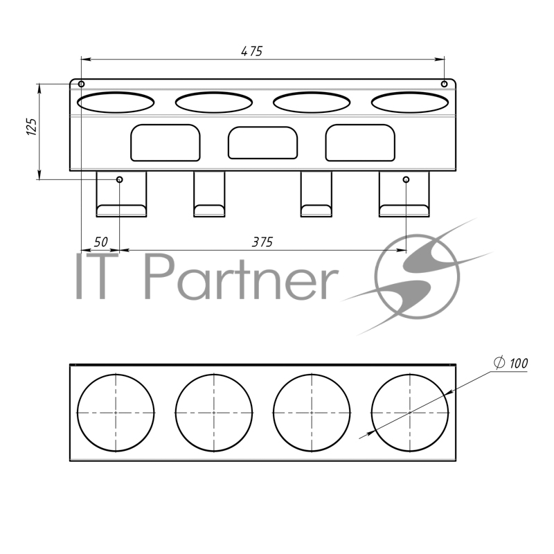 Держатель-органайзер для покрасочных работ, настенный, черный REXANT