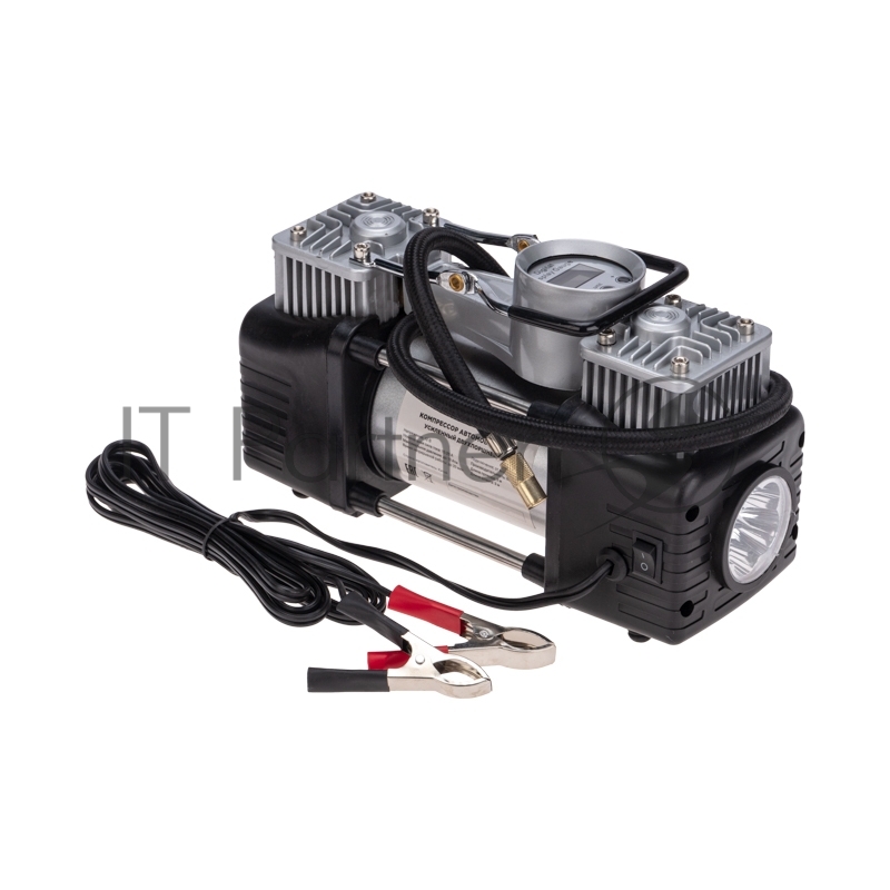 Компрессор автомобильный усиленный двухпоршневой с цифровым манометром и функцией автостоп (60л/мин, 10 АТМ) REXANT