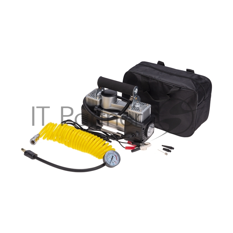 Компрессор автомобильный усиленный двухпоршневой (75л/мин, 10 АТМ) REXANT