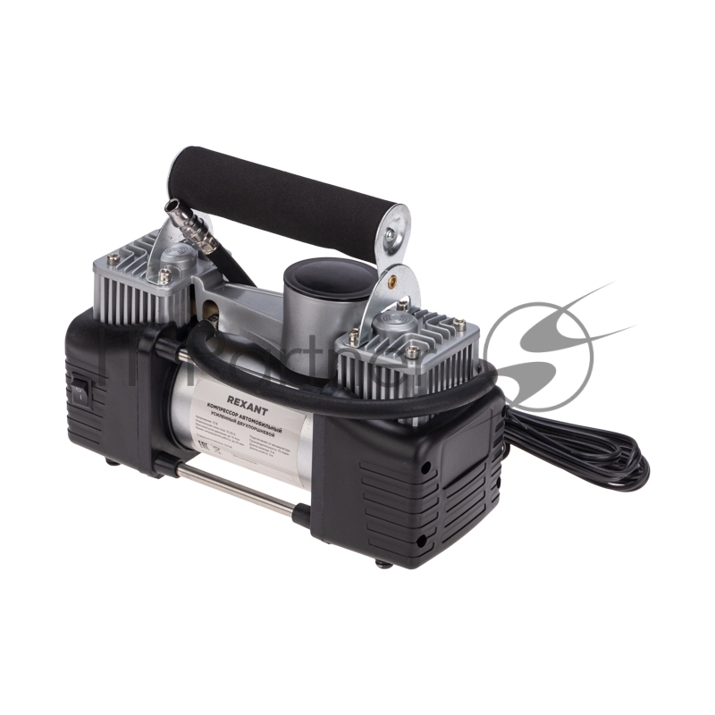 Компрессор автомобильный усиленный двухпоршневой (75л/мин, 10 АТМ) REXANT