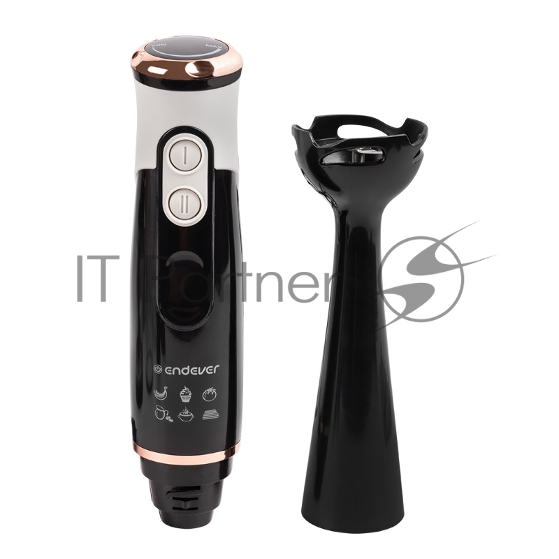 Блендер погружной Endever Sigma-81, цвет черный/белый, мощность 1000Вт, нож из нержавеющей стали, 20 шт/уп.