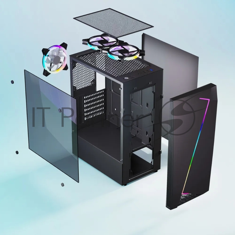 Компьютерный корпус ABR GQ-2 (8018) (USB3.0X1 + USB2.0 X2+audio)