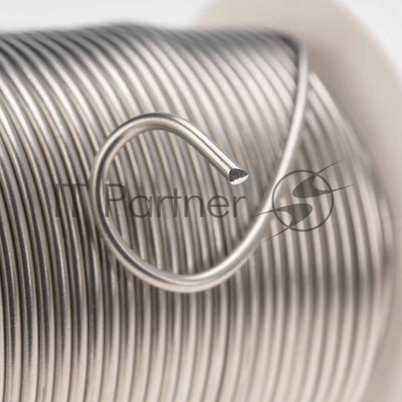 Припой ПОМ-3, 500г, Ø2мм, (олово 97%, медь 3%), бессвинцовый, ГОСТ 21931-76, катушка REXANT