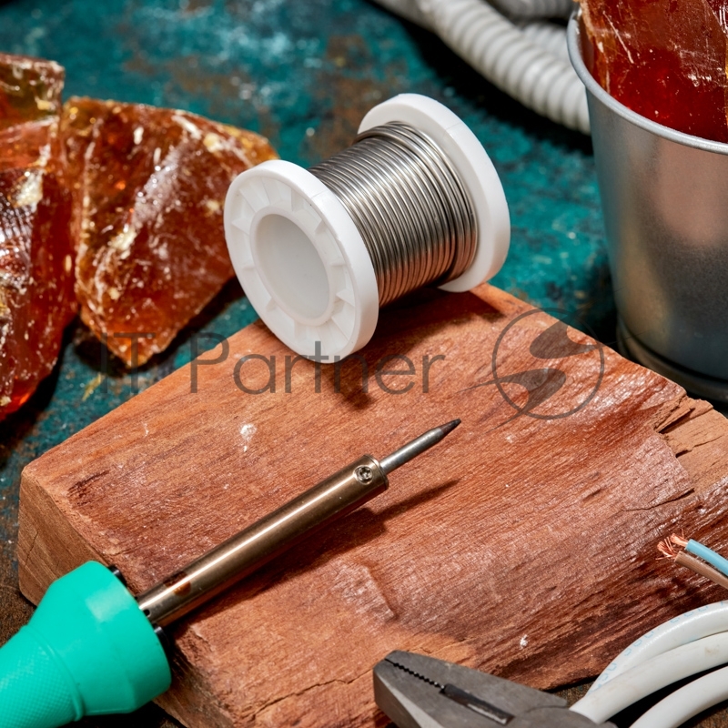 Припой ПОСу 95-5, 100г, Ø2мм, (олово 95%, сурьма 5%), бессвинцовый, ГОСТ 21931-76, катушка REXANT