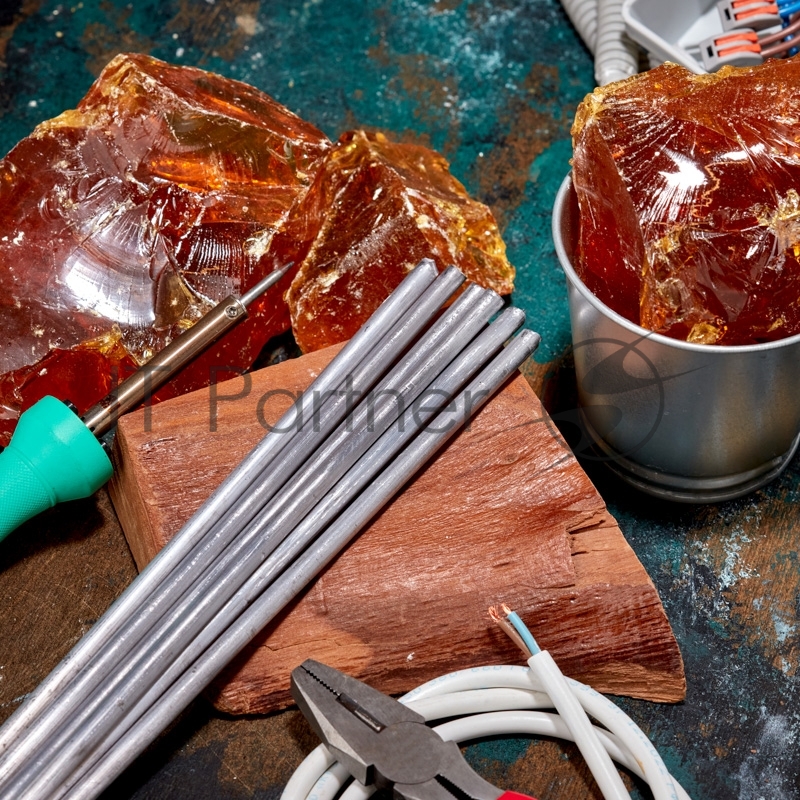 Припой пруток ПОС-40, Ø8мм, длина 400мм, ГОСТ 21931-76, олово 40%, свинец 60% (упак. 5 кг) REXANT