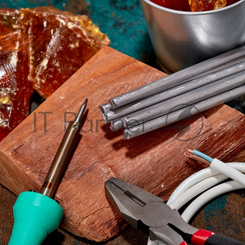 Припой пруток ПОС-90, Ø8мм, длина 400мм, ГОСТ 21931-76, олово 90%, свинец 10% (упак. 5 кг) REXANT