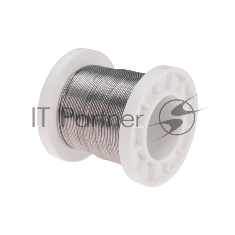 Припой с канифолью ПОС-61, 100г, Ø0,8мм, (олово 61%, свинец 39%), катушка REXANT