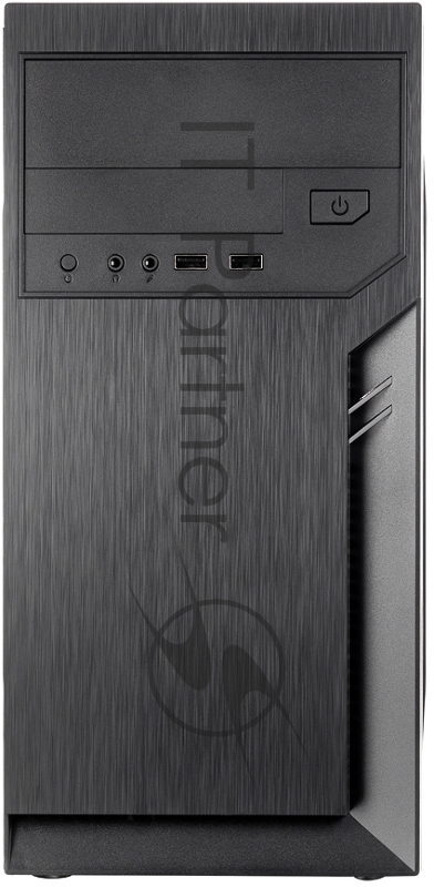 Корпус с блоком питания 500Вт./ Case Foxline FL-702, mATX, 1x5.25EXT, 1x3.5EXT, 2x3.5INT, 2xUSB2.0, HDA, w/o FAN, w/500W ATX PSU, w/1.2m EU pwr cord