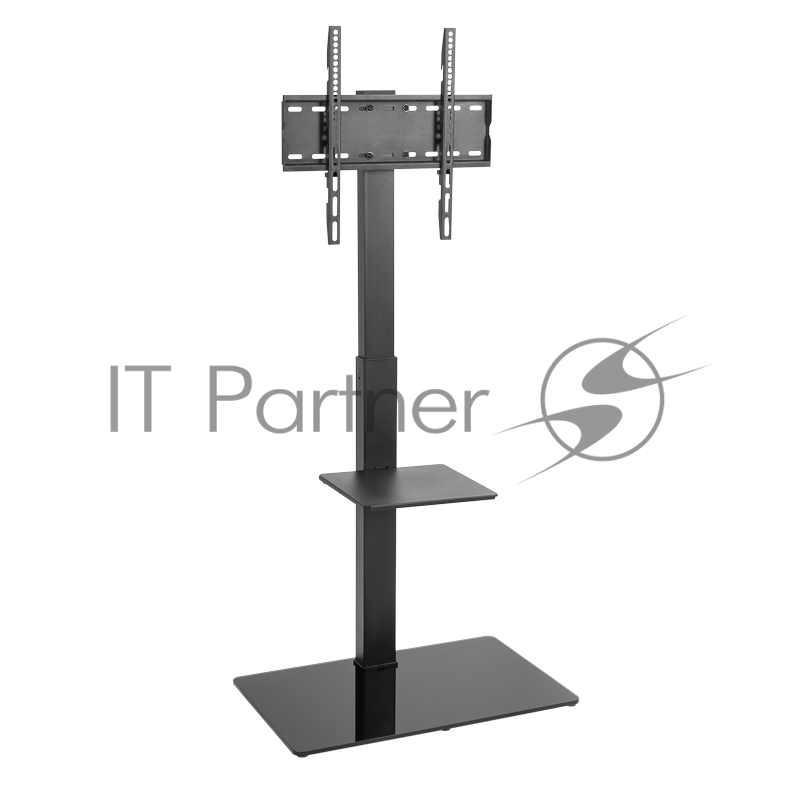 Напольная стойка с кронштейном для телевизора 32-55 дюймов REXANT с дополнительной полкой для медиаоборудования серия Profi