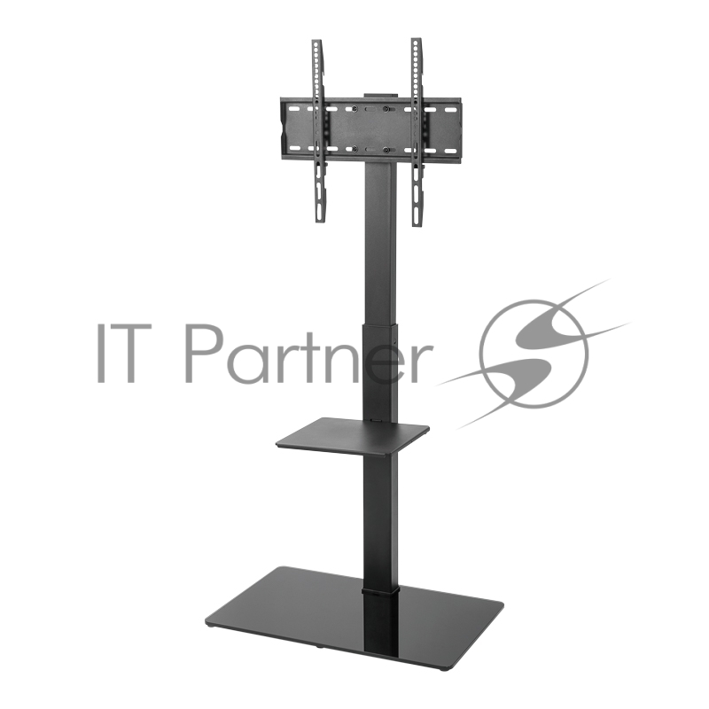 Напольная стойка с кронштейном для телевизора 32-55 дюймов REXANT с дополнительной полкой для медиаоборудования серия Profi