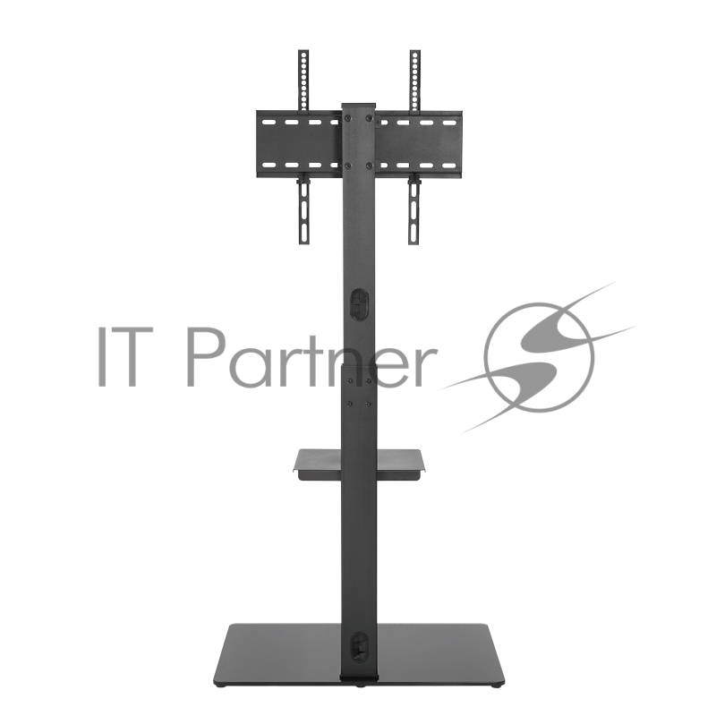 Напольная стойка с кронштейном для телевизора 32-55 дюймов REXANT с дополнительной полкой для медиаоборудования серия Profi