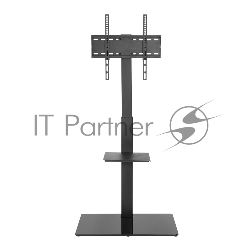 Напольная стойка с кронштейном для телевизора 32-55 дюймов REXANT с дополнительной полкой для медиаоборудования серия Profi