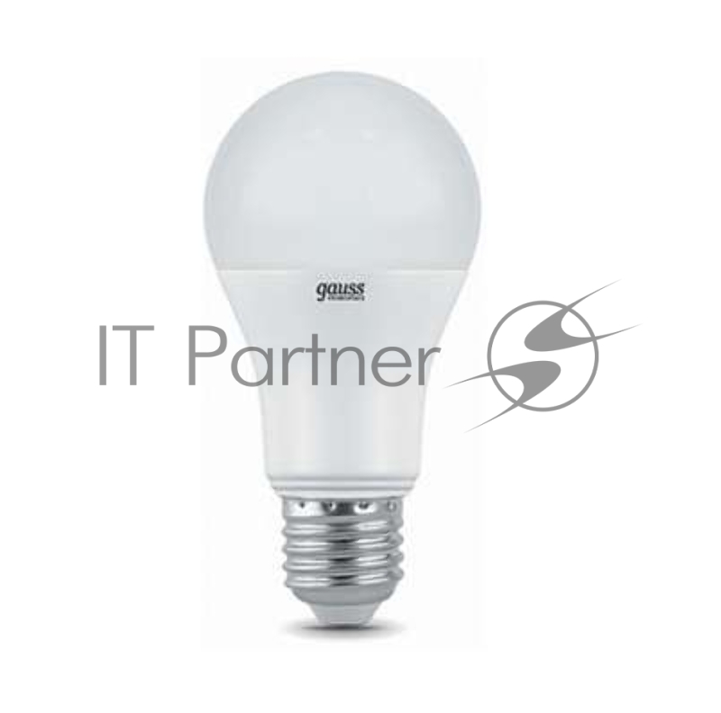 Лампа GAUSS LED Elementary 23239 A60 20W E27 6500K 1/10/40 груша