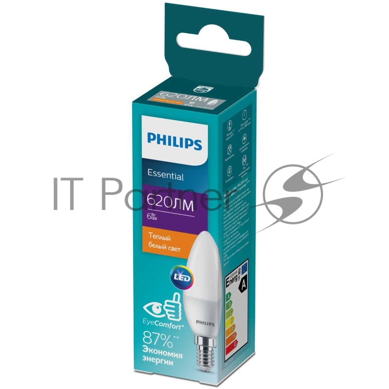 Лампа Philips ESS LED Candle 6W 620lm E14 827 B35NDFRRCA