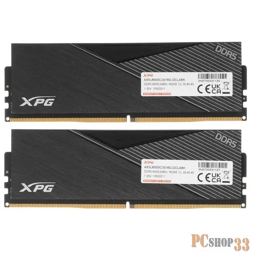 Модуль памяти ADATA DIMM 32GB DDR5-6000 AX5U6000C3016G-DCLABK