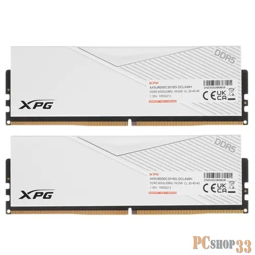 Модуль памяти ADATA DIMM 32GB DDR5-6000 AX5U6000C3016G-DCLAWH