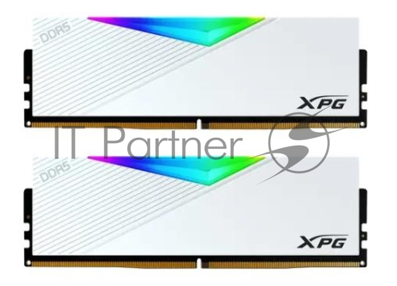 Memory Module ADATA XPG Lancer RGB DDR5 Общий объём памяти 32Гб Module capacity 16Гб Количество 2 5600 МГц Множитель частоты шины 36 1.25 В RGB AX5U5600C3632G-DCLARWH