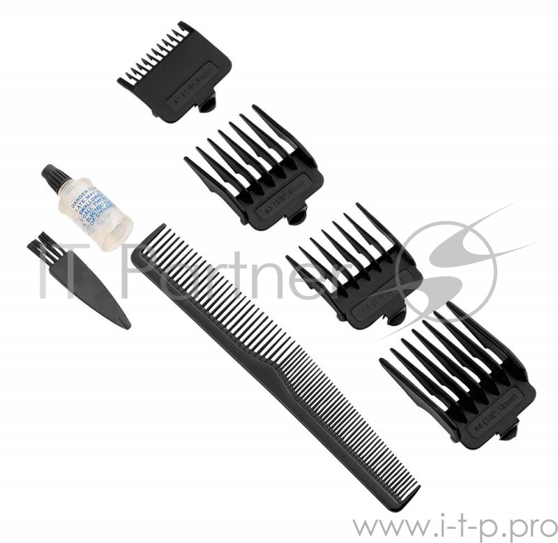 Машинка для стрижки Polaris PHC 0704 серый 7Вт (насадок в компл:4шт)