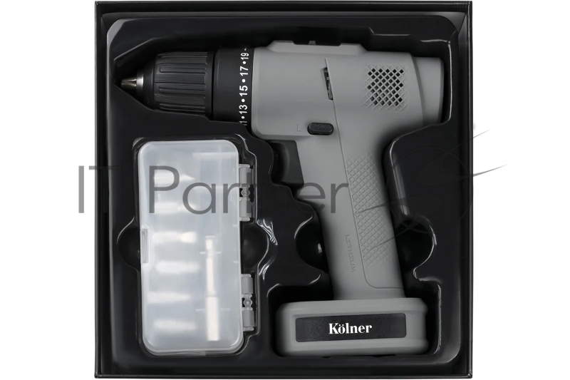 Дрель-шуруповерт аккумуляторная Kolner KCD 12/2BL GRAPHITE (СЕРЫЙ)