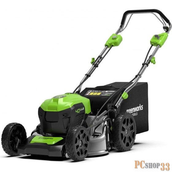 Газонокосилка аккумуляторная GreenWorks GD40LM46SPk4 40В, 46см, самоходная (2506807UG)