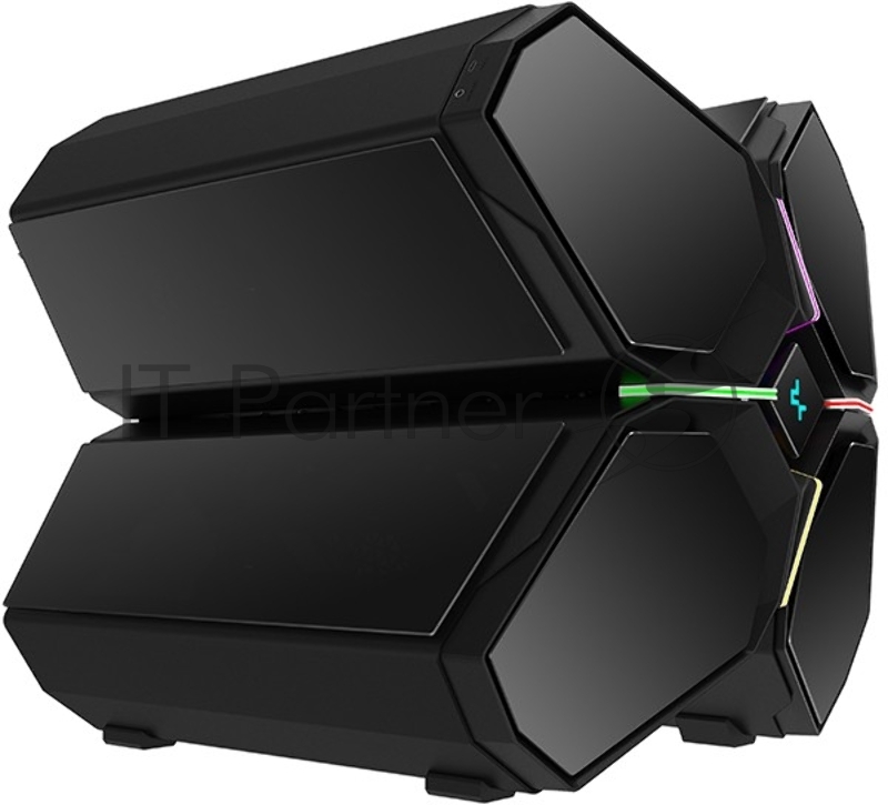Корпус Deepcool QUADSTELLAR INFINITY Black, 6 боковых панелей из зак. стекла, EATX, без БП