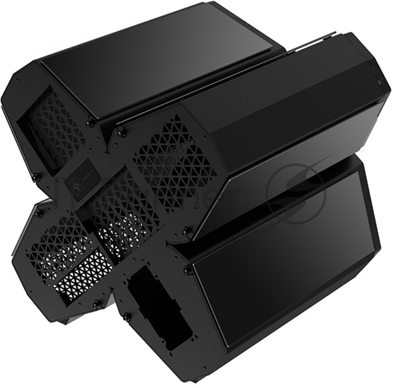 Корпус Deepcool QUADSTELLAR INFINITY Black, 6 боковых панелей из зак. стекла, EATX, без БП
