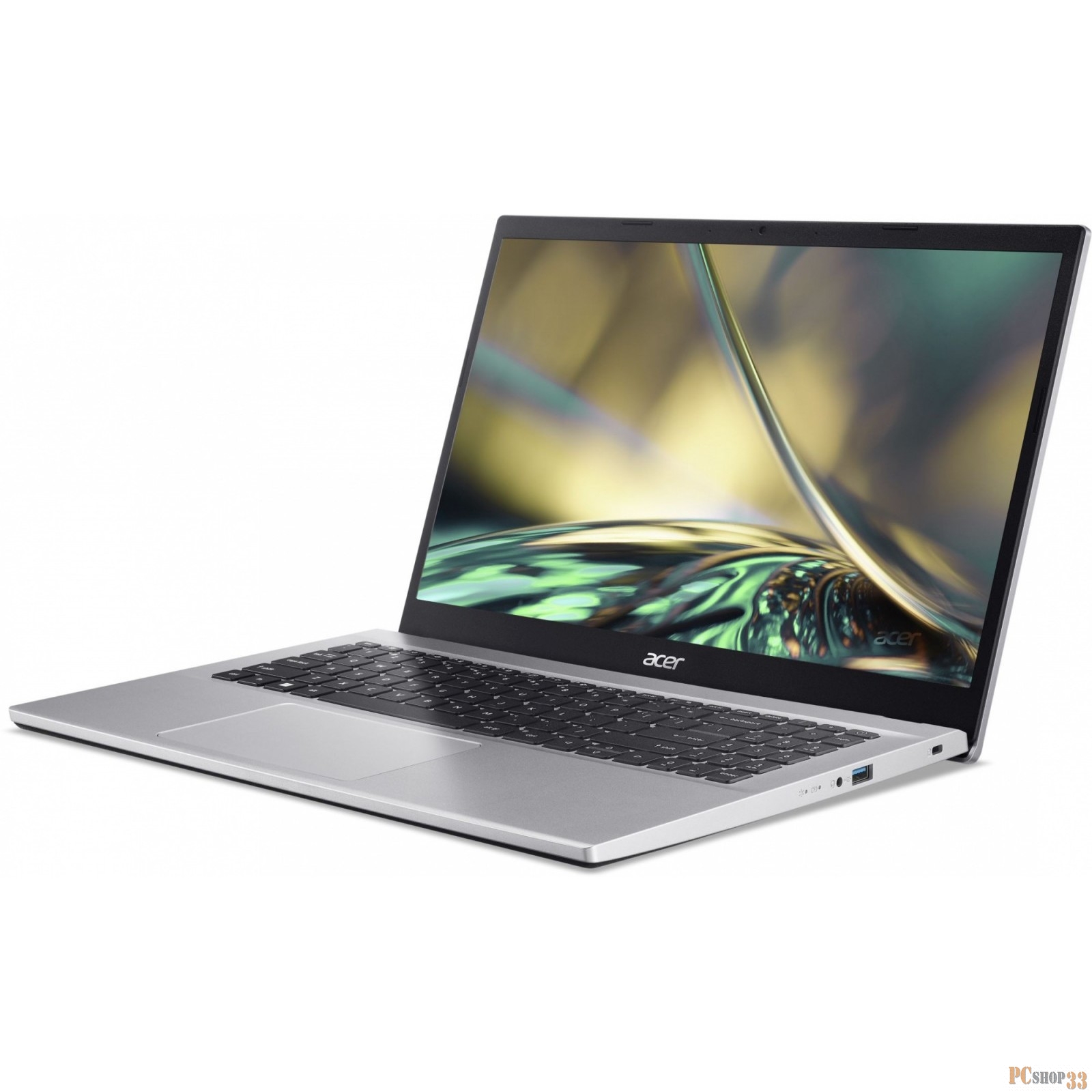 Ноутбук Acer Aspire 3 A315-59 Slim Core i7 1255U 8Gb SSD512Gb Intel Iris Xe graphics 15.6 IPS IPS FHD (1920x1080) Eshell silver WiFi BT Cam (NX.K6SER.005)