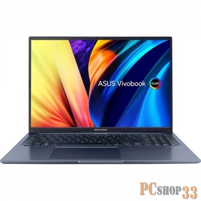 Ноутбук Asus VivoBook 16X M1603QA-MB219 Ryzen 7 5800H 16Gb SSD512Gb AMD Radeon 16 IPS WUXGA (1920x1200) noOS blue WiFi BT Cam (90NB0Y81-M00CW0)