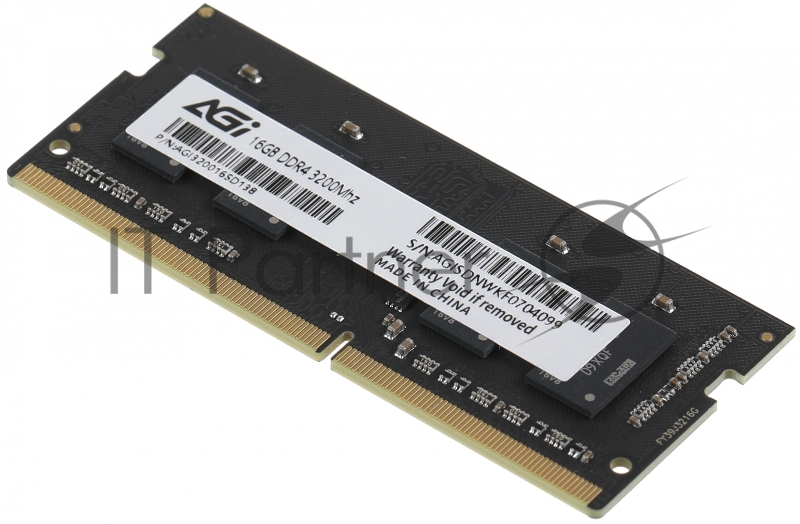 Память DDR4 16Gb 3200MHz AGi AGI320016SD138 SD138 RTL PC4-25600 SO-DIMM 260-pin 1.2В Ret