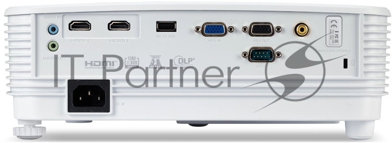 Проектор Acer P1357Wi DLP 4500Lm (1366x768) 20000:1 ресурс лампы:6000часов 1xUSB typeA 2xHDMI 2.4кг