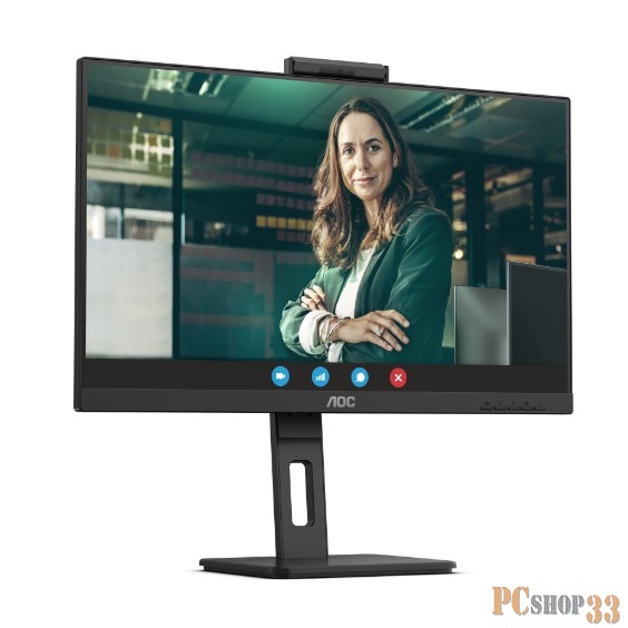 Монитор AOC 23.8 24P3CW черный IPS LED 4ms 16:9 HDMI M/M матовая HAS Piv 1000:1 300cd 178гр/178гр 1920x1080 75Hz DP FHD USB 4.41кг