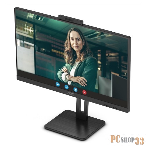 Монитор AOC 23.8 24P3CW черный IPS LED 4ms 16:9 HDMI M/M матовая HAS Piv 1000:1 300cd 178гр/178гр 1920x1080 75Hz DP FHD USB 4.41кг
