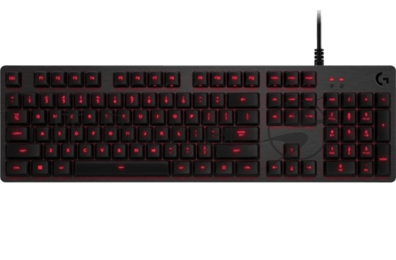 Клавиатура игровая Logitech G413 CARBON (механическая, красная подсветка) (арт. 920-008310 с гравировкой кириллицей, M/N: Y-U0032)