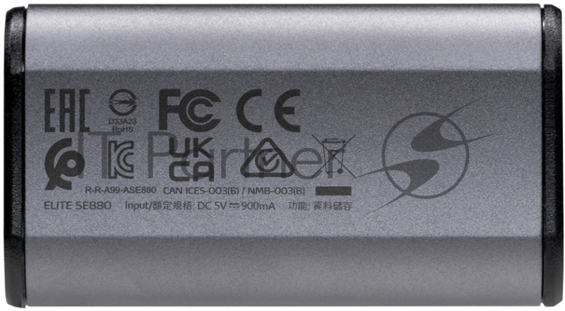 Накопитель SSD A-Data USB-C 1Tb AELI-SE880-1TCGY SE880 2.5 серый