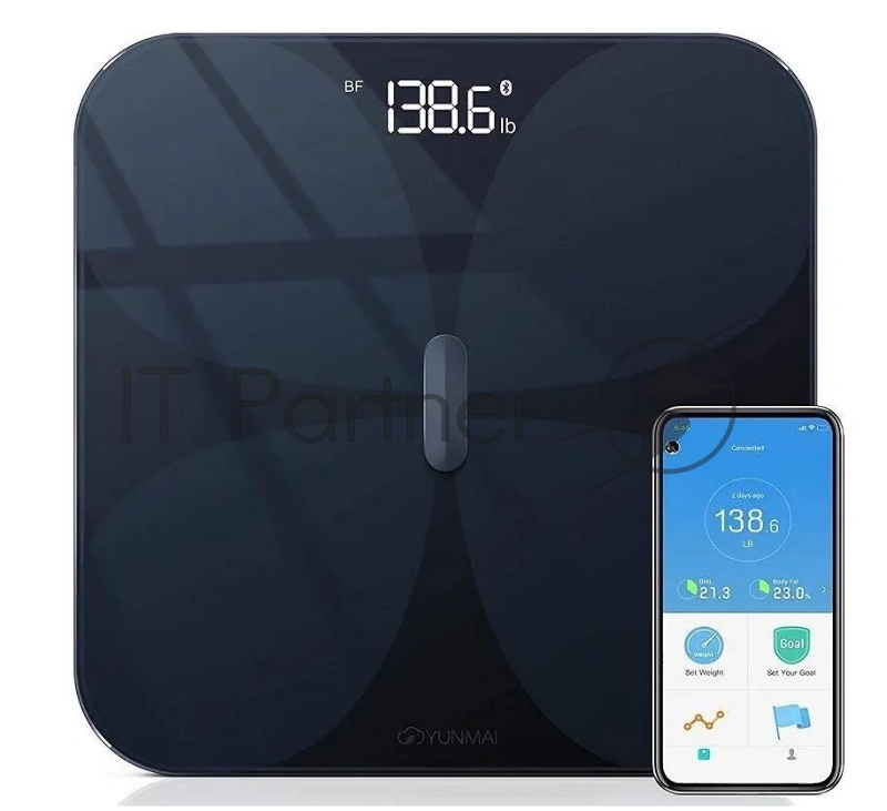 Весы напольные YUNMAI SMART PRO BLACK M1806GL