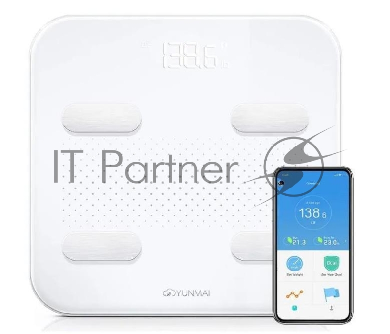 Весы напольные YUNMAI S SMART WHITE M1805GL_WH